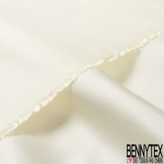 Twill de soie uni sucre brun
