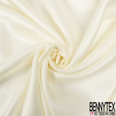 Twill de soie uni sucre brun