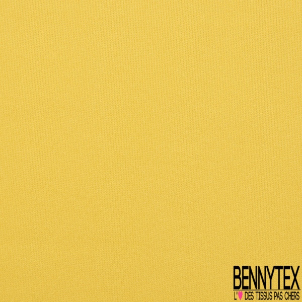 Crêpe jersey polyester élasthanne uni citron