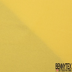 Crêpe jersey polyester élasthanne uni citron