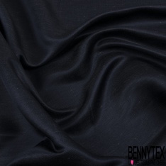 Satin Viscose imprimé petit pépin noir fond vert chasseur