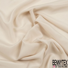 Crêpe de soie mini ottoman blanc cassé petite laize