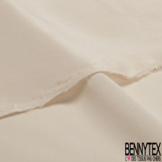 Crêpe de soie mini ottoman blanc cassé petite laize
