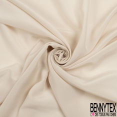 Crêpe de soie mini ottoman blanc cassé petite laize