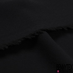 Double crêpe marocain uni noir