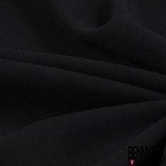 Double crêpe marocain uni noir
