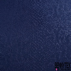 Jacquard viscose créateur texturé 3D tâche marine fond lavande envers noir petite laize