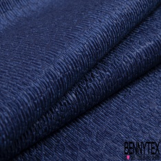 Jacquard viscose créateur texturé 3D tâche marine fond lavande envers noir petite laize