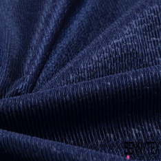 Jacquard viscose créateur texturé 3D tâche marine fond lavande envers noir petite laize