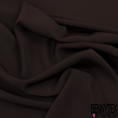 Double crêpe viscose de luxe uni ocre rouge