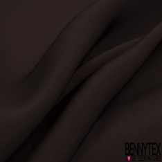 Double crêpe viscose de luxe uni ocre rouge