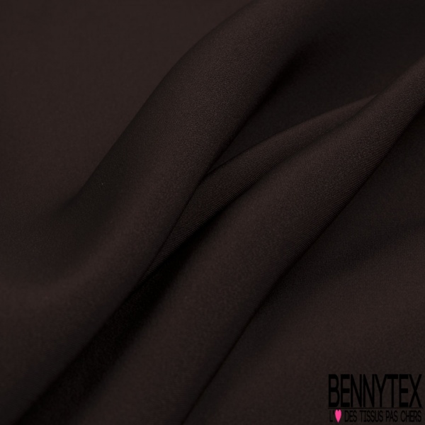 Double crêpe viscose de luxe uni ocre rouge