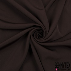 Double crêpe viscose de luxe uni ocre rouge