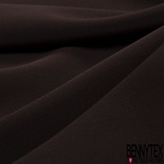 Double crêpe viscose de luxe uni ocre rouge