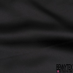Satin viscose uni noir profond