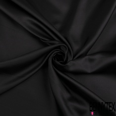 Satin viscose uni noir profond