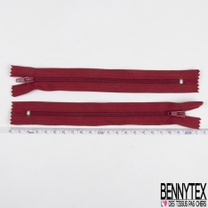 Lot de 2 zips non séparables maille bagage 24 cm orange brûlée