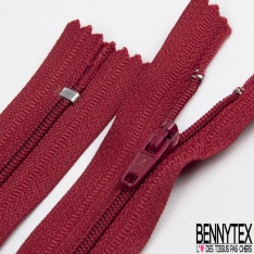 Lot de 2 zips non séparables maille bagage 24 cm orange brûlée