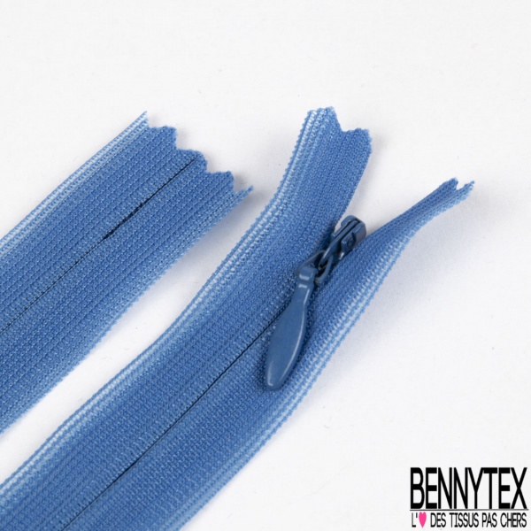 Lot de 2 zips invisibles 63 cm anthracite