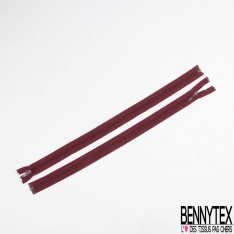 Lot de 2 zips séparables maille bagage 52 cm ton bordeaux
