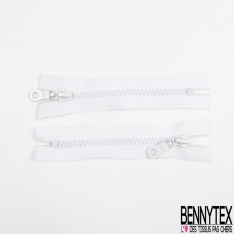 Lot de 2 zips ton noir maille bagage argent non séparable