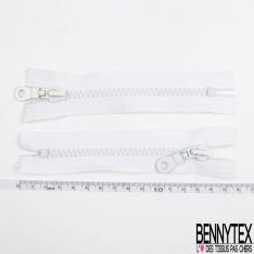 Lot de 2 zips ton noir maille bagage argent non séparable