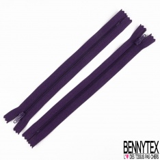 Lot de 2 zips non séparables maille bagage 22 cm crème de banane