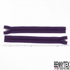 Lot de 2 zips non séparables maille bagage 22 cm crème de banane