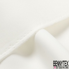 Néoprène double face blanc discret