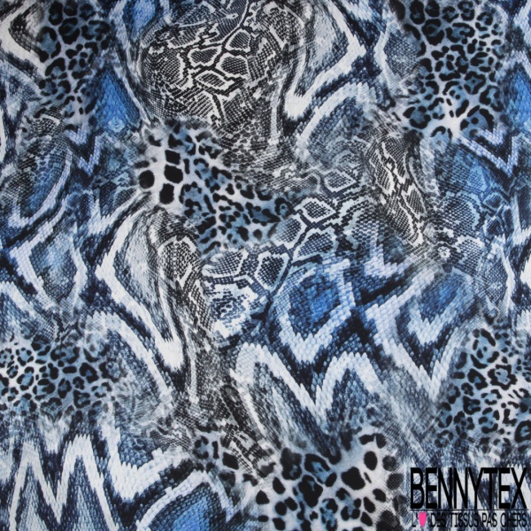 Satin polyester motif grosse fleur picturale blanche fond fantaisie or vieilli