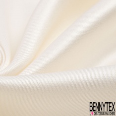 Twill de soie uni blanc discret