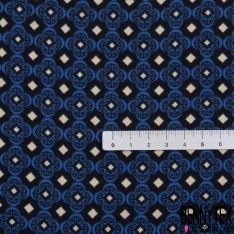 Coupon 3m fibranne viscose imprimé carreaux de ciment fond saumon pastel