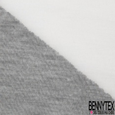 Coupon 3m Jersey polyester fin uni blanc optique