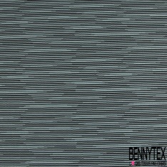 Jacquard imprimé chiné bleu très vif noir