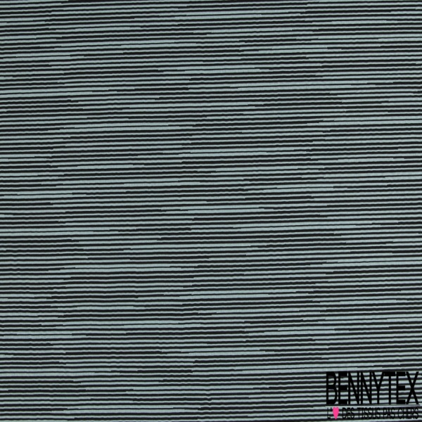 Jacquard imprimé chiné bleu très vif noir