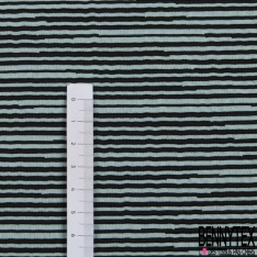 Jacquard imprimé chiné bleu très vif noir
