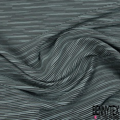 Jacquard imprimé chiné bleu très vif noir