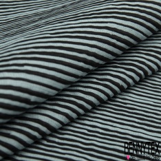 Jacquard imprimé chiné bleu très vif noir