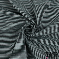 Jacquard imprimé chiné bleu très vif noir