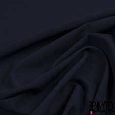 Coupon 3m Laine froide tailleur uni bleu insigne
