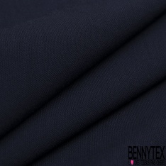 Coupon 3m Laine froide tailleur uni bleu insigne