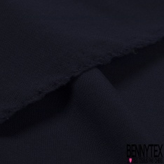 Coupon 3m Laine froide tailleur uni bleu insigne