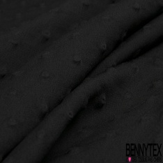 Satin polyester gaufré bubble uni blanc discret