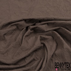 Coupon 3m Coton polyester froissé uni gland
