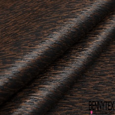 Jacquard polycoton noir lurex noir