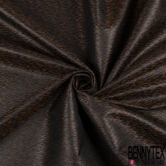 Jacquard polycoton noir lurex noir