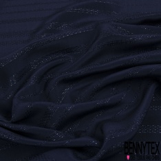 Crêpe de soie lamé texturé haute couture chiné blanc naturel lurex cuivre