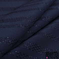 Crêpe de soie lamé texturé haute couture chiné blanc naturel lurex cuivre