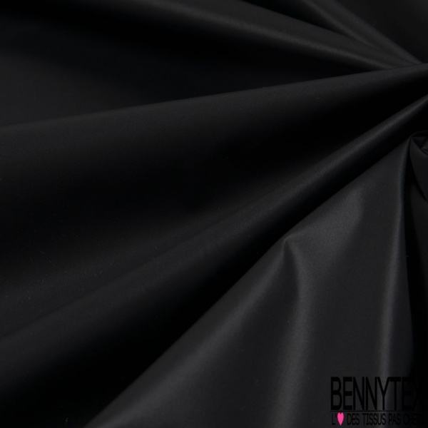 Tissu coupe-vent imperméable uni noir