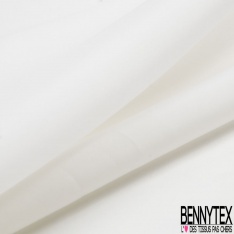 Organza de soie uni bleu roi